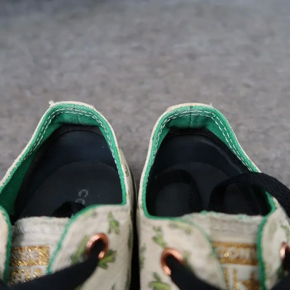 Converse Shoes Kids 2.5 Sneakers All Star Lace Up Cactus Print Low Active Casual